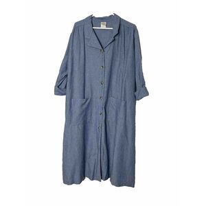 Pam’s Closet Size XL Chambray Women’s Dress House Dress Blue Pockets